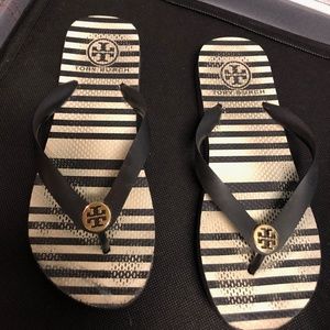 Stripe Tory Burch Flip Flops